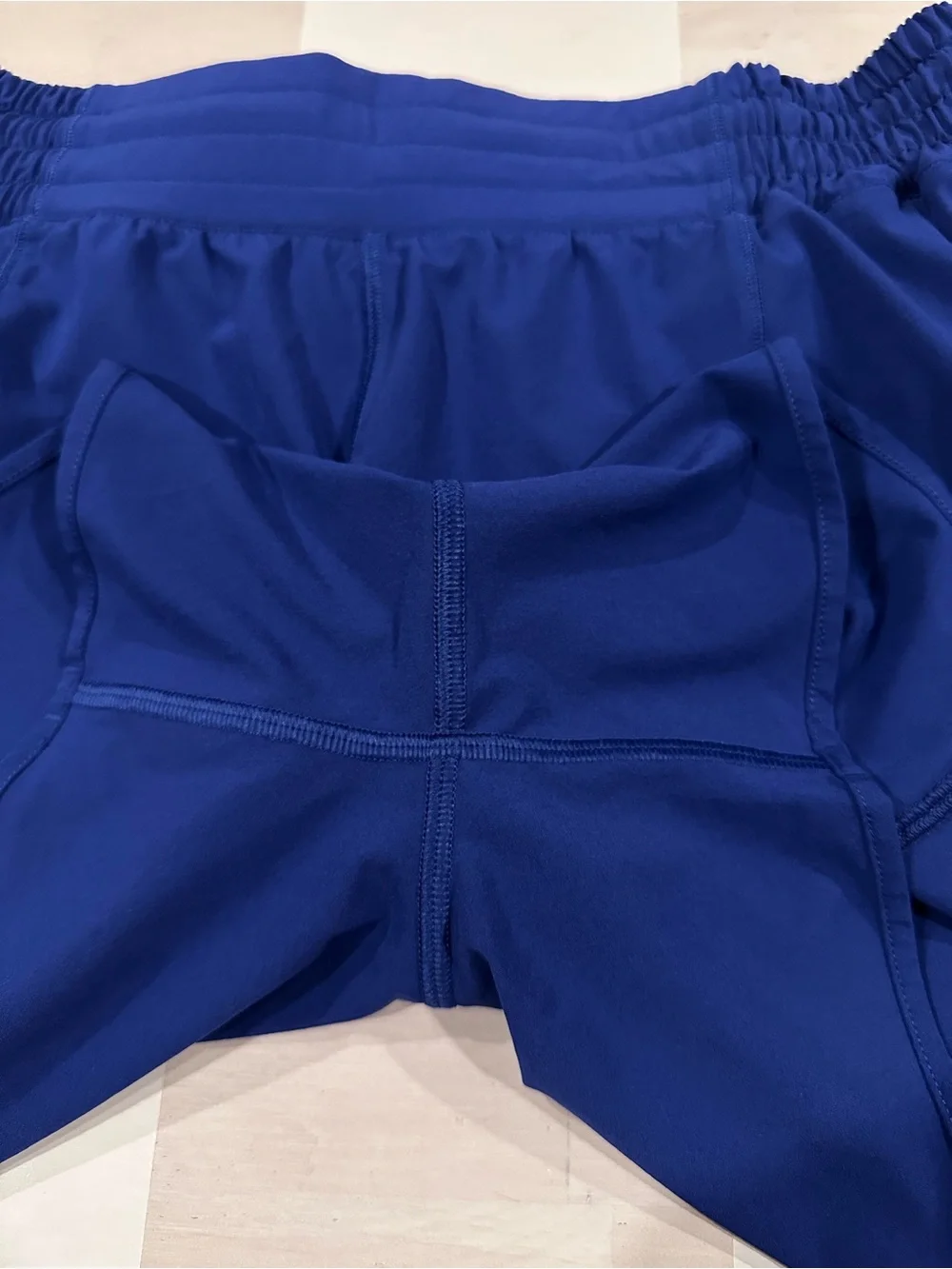 lululemon hotty hot high rise short 4” long cerulean blue/blazer blue tone W7AYX